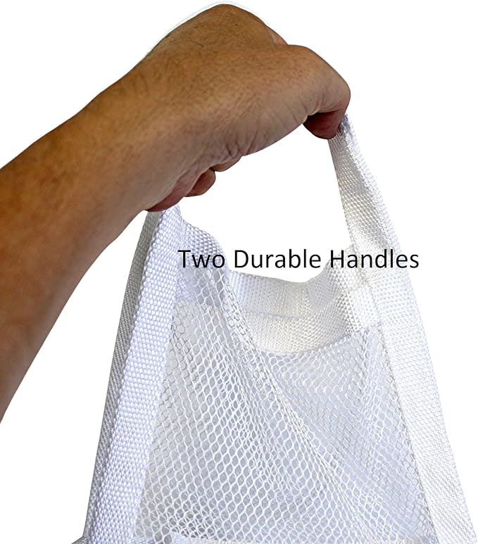 Large Soft Nylon Mesh Laundry Basket - Image 6
