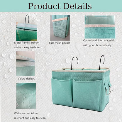 Bedside Caddy Bedside Hanging Storage Basket Multi-Function Organizer Caddy - Image 5