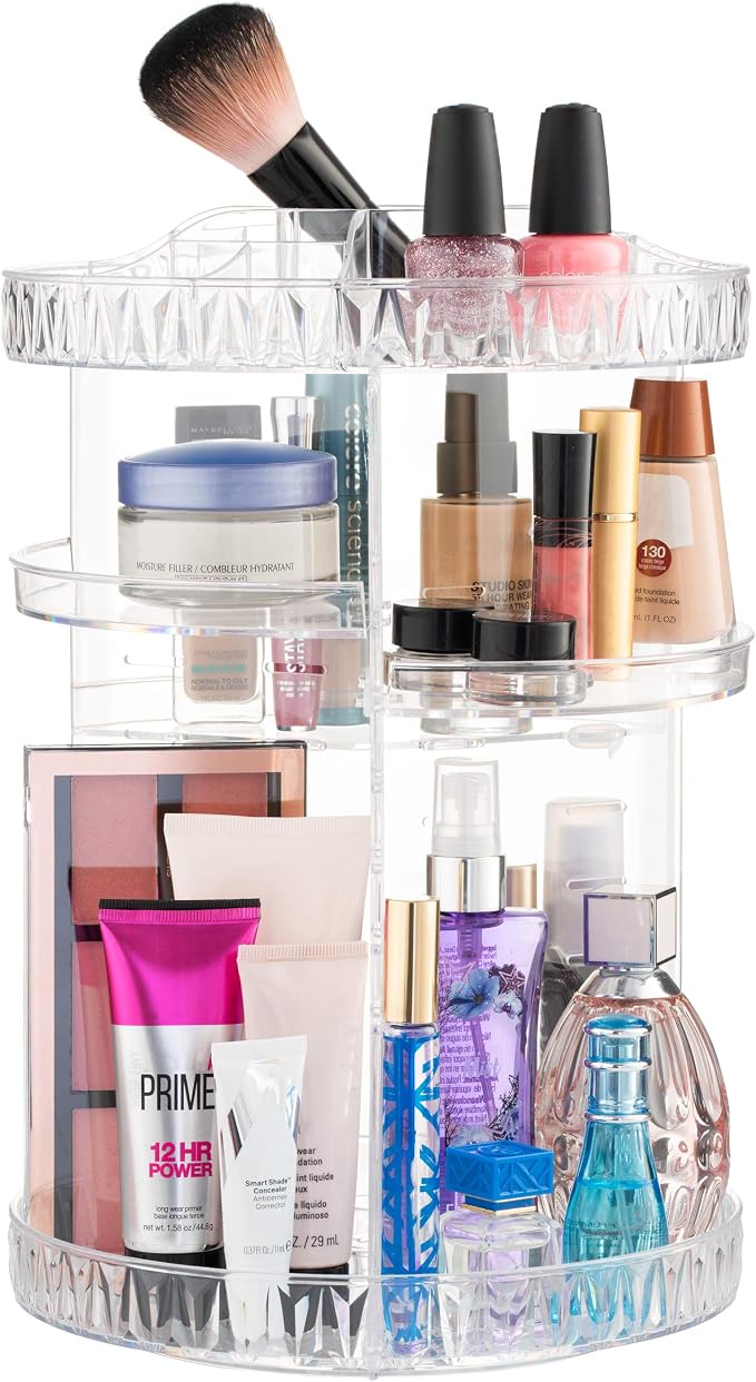 360° Rotating Makeup Organizer by Unknown