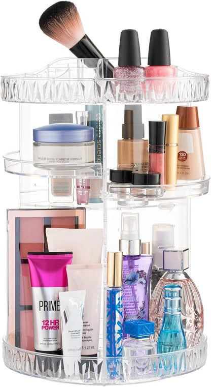 360° Rotating Makeup Organizer by Unknown