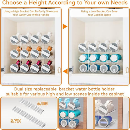 Yieach 3 Tier Stackable Water Bottle Organizer - Image 3