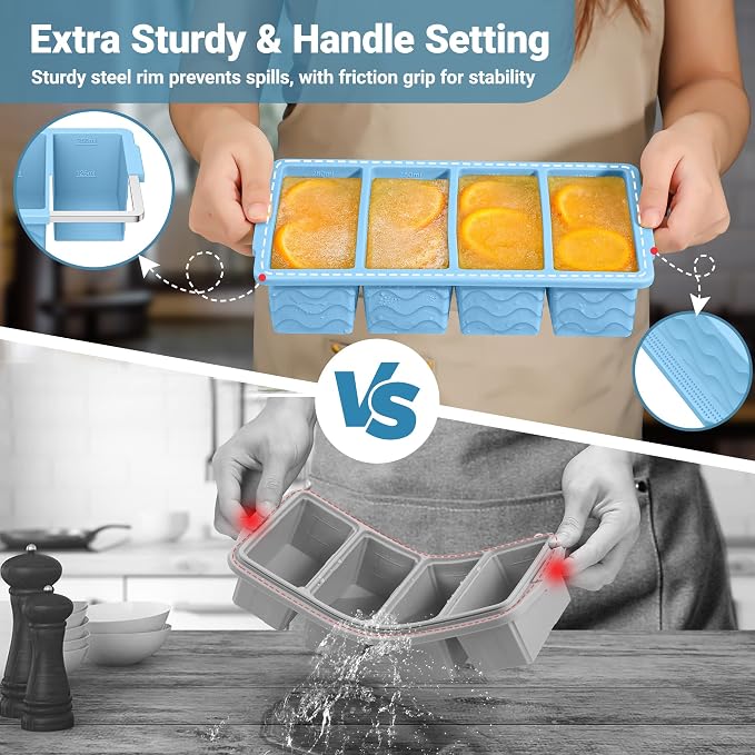 Silicone Freezer Trays with Lid - Image 5