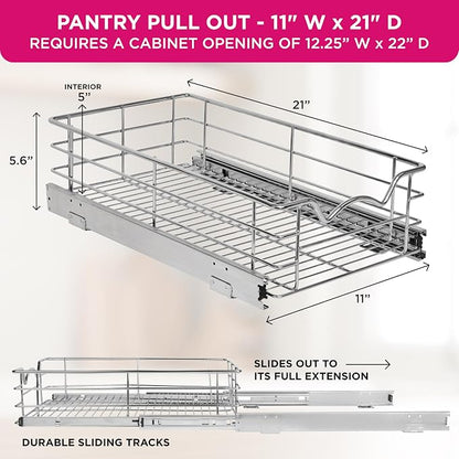 HOLDN’ STORAGE Heavy-Duty Premium Collection Pull Out Cabinet Organizer - Image 3