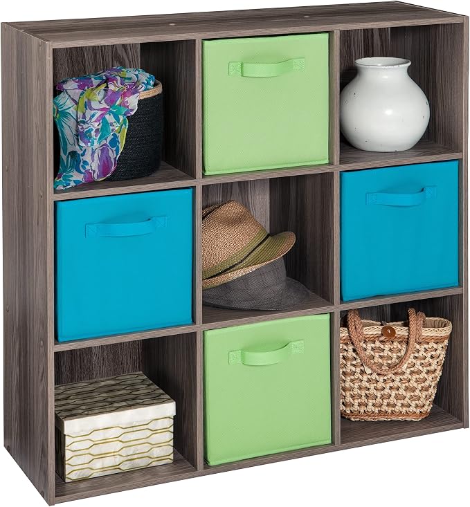 ClosetMaid Cubeicals 9 Cube Storage Shelf Organizer Bookshelf, Square Shape - Image 4