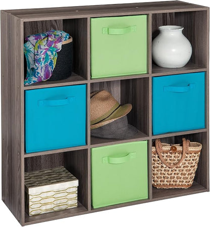 ClosetMaid Cubeicals 9 Cube Storage Shelf Organizer Bookshelf, Square Shape - Image 4
