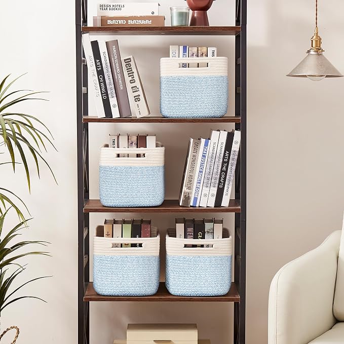 OIAHOMY 4 Pack Storage Baskets for Organizing, Basket for Shelves - Image 4