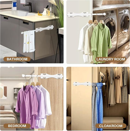 12" Valet Rod For Closet Pull Out Slide Out Adjustable Heavy Duty Valet Rod For - Image 6