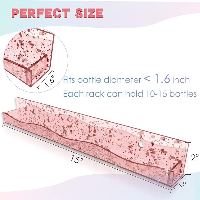 YMVV 15" Acrylic Nail Polish Organizer - Image 2