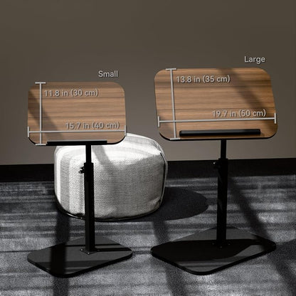 Foldable End Table, Swivel and Turnable Desktop, TV Tray, Side Table - Image 2