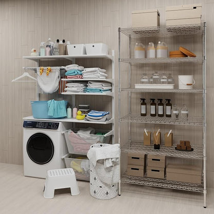 24" Deep x 42" Wide x 74" Height Wire Shelving Kit | 6-Tier | NSF Commercial - Image 2
