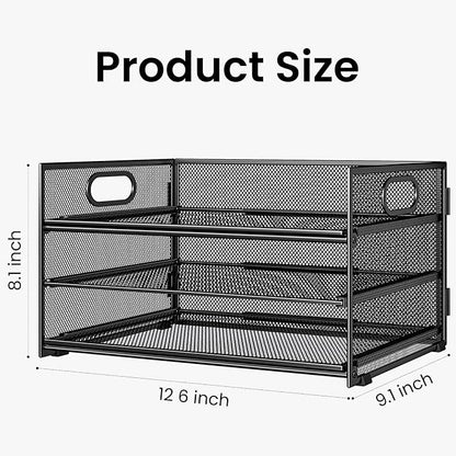 Subekyu 2-Pack 3-Tier Paper Letter Tray Organizer - Image 4