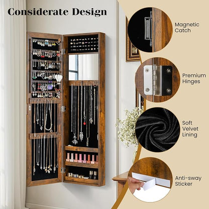 Giantex Wall Mounted Jewelry Cabinet - Image 6