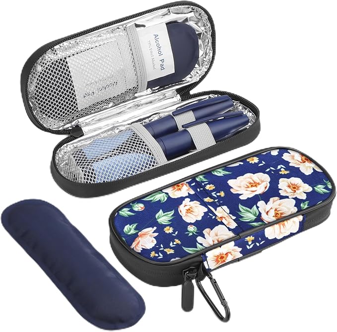 Insulin Cooler Travel Case Diabetic Medication Insulated Cool Organizer by Gelozid