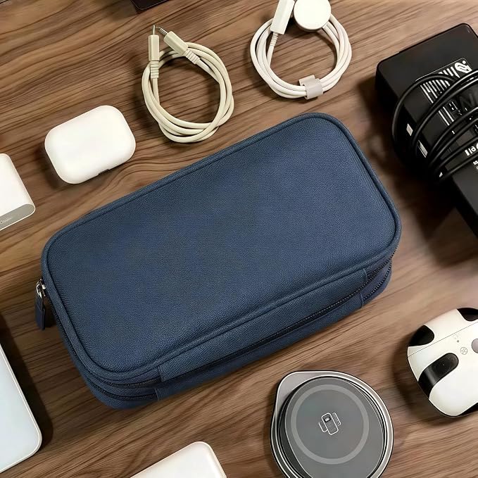 Portable Waterproof Double Layers All-in-One Storage Bag, Travel Cord - Image 7