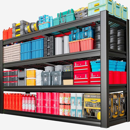 68" Wide Heavy Duty Garage Shelving Units, 4-Tier Deep Storage Shelves by SKZNSA