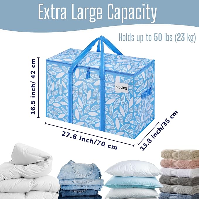 VENO 8 Pack Heavy Duty Moving Bags, Extra Large Storage Bags - Image 4