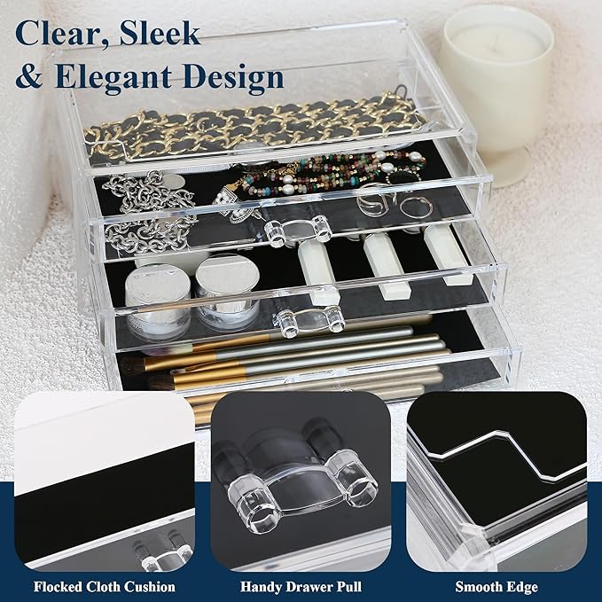 Sea Team Clear Makeup Organizer - Image 4
