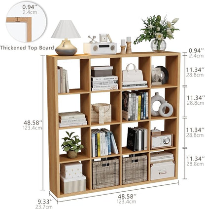 VDNEND Cube Storage Organizer Bookcase, Decorative 11 inch Open Back Cubical - Image 2
