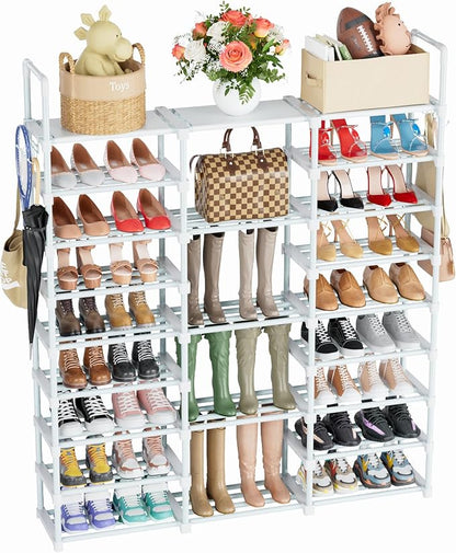 Mavivegue 9 Tiers Shoe Rack Tall Shoe Organizer Shoe Storage 50-55 Pairs by Mavivegue