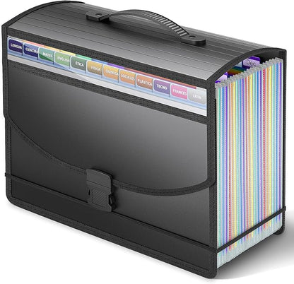 25 Pockets Accordion File Organizer by Vanulee