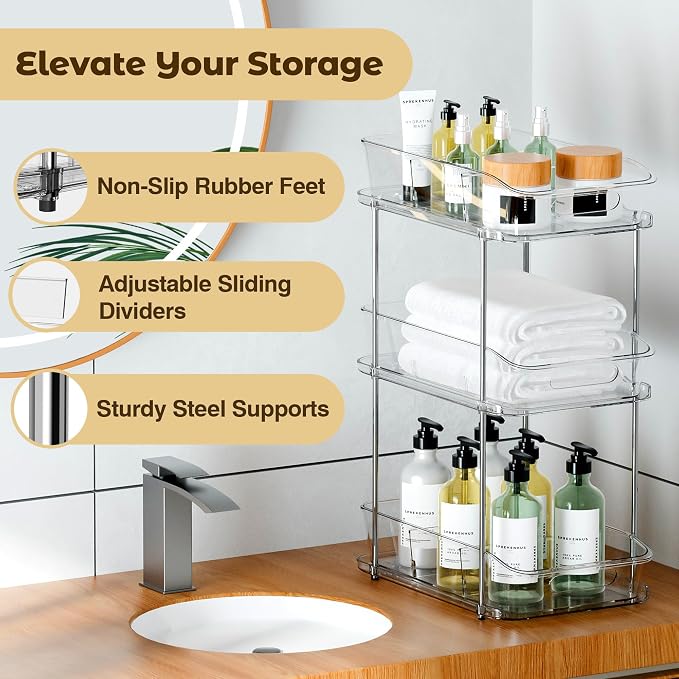 incostar 3 Tier Under Sink Organizer and Storage - Image 3
