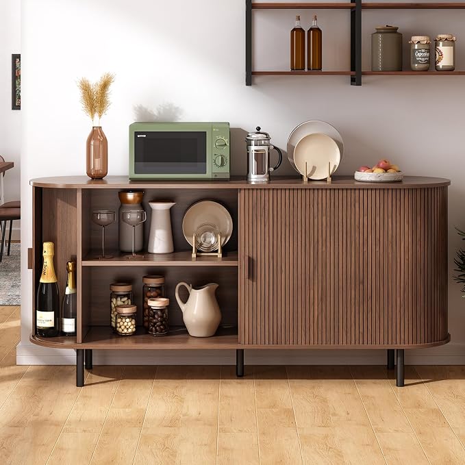 63" Sideboard Buffet Cabinet - Image 4