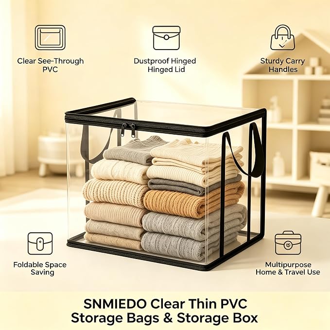 Clear Thin PVC Storage Bags - Image 2