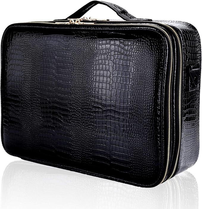 JOURMON Travel Makeup Train Case, Large Capacity Cosmetic Bags by JOURMON