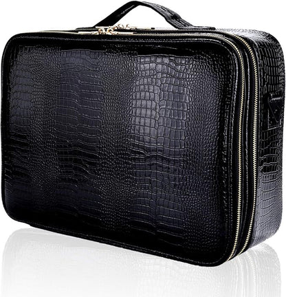 JOURMON Travel Makeup Train Case, Large Capacity Cosmetic Bags by JOURMON