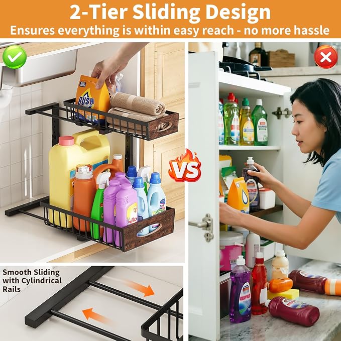 2-Tier Under Sink Organizer - Image 4