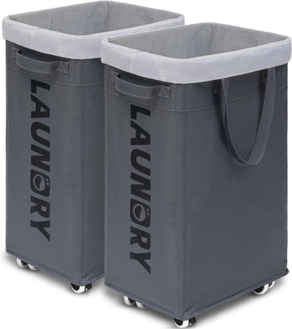Goodpick Hamper with Wheels, Dirty Laundry Basket by Goodpick