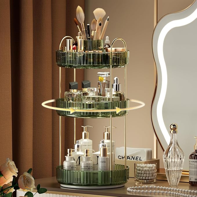YCIA&DONE Rotating Makeup Organizer by YCIADONE