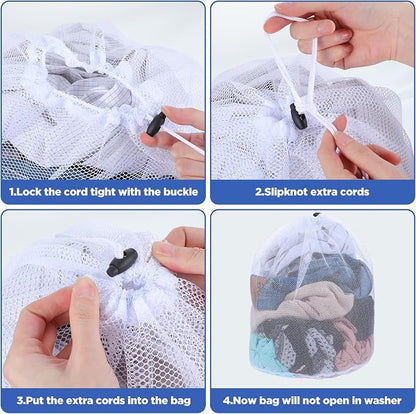 20 Pack Mesh Laundry Bags Bulk - Image 3