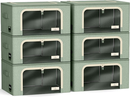 Sorbus Storage Bins with Metal Frame - Image 7