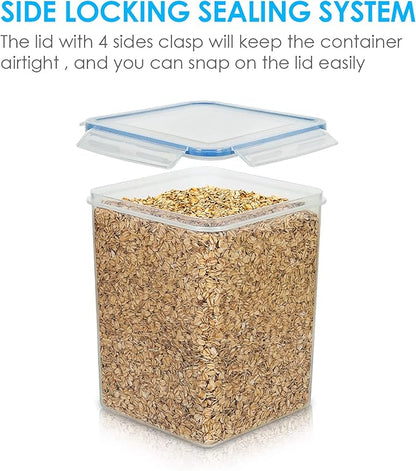 Vtopmart Large Food Storage Containers 5.2L / 175oz, 4 Pieces BPA Free Plastic - Image 4