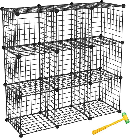 TUMUCUTE Wire Cube Storage Organizer, Metal Storage Shelves Bookshelf, by Worththetrustofeverycusto