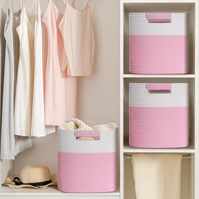 11 Inch Storage Cubes, 3 Pack Cube Storage Bins - Image 7