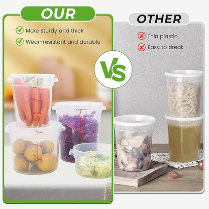 4 Pack Round Food Storage Containers - Image 3