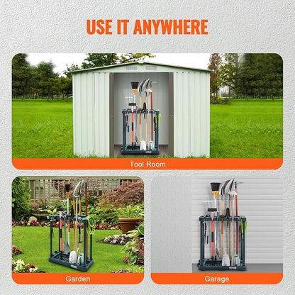 VEVOR Garden Tool Organizer, 10 Slots, Yard Tool Tower Rack - Image 6