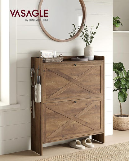 VASAGLE Shoe Storage Cabinet Organizer - Image 3