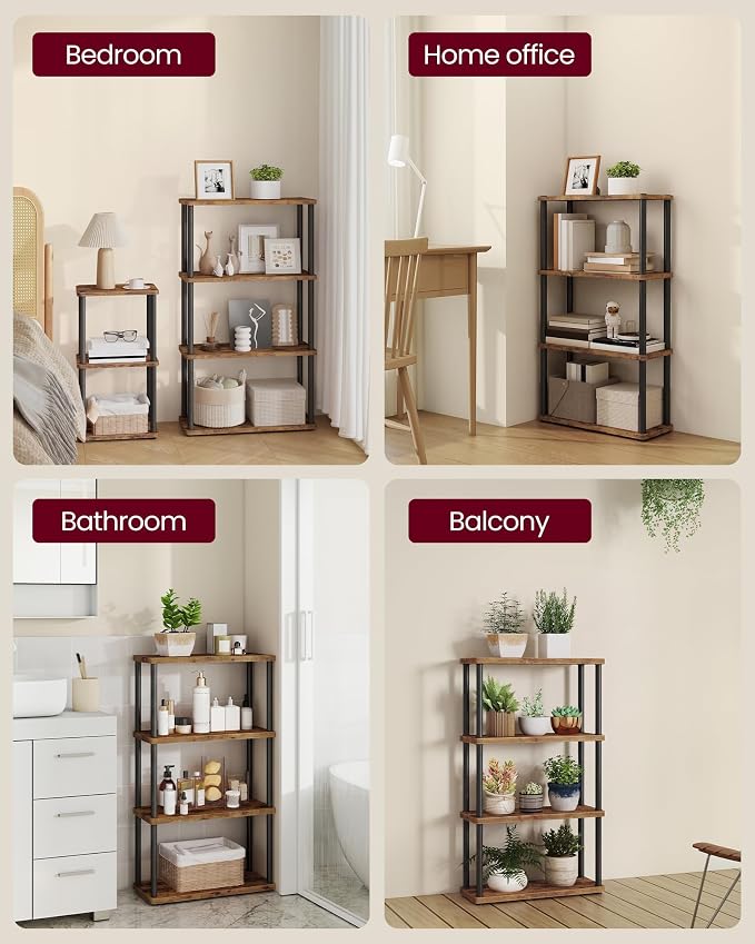 VASAGLE Superfast Toolless Assembly, 4-Tier Shelf - Image 5
