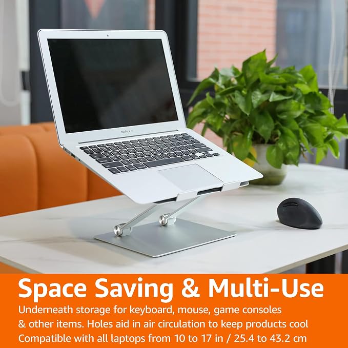 Amazon Basics Sturdy and Portable Ergonomic Laptop Stand - Image 8