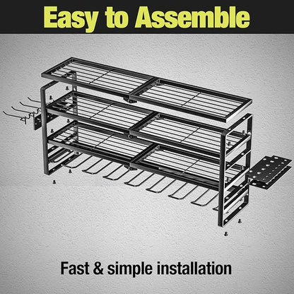 MOOMSINE 4 Layer Power Tool Organizer Wall Mount, Battery Tools Holder - Image 3