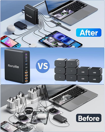 460W USB C Charger Block, 10-Port Charging Station GaN Fast Charger Block Type - Image 6