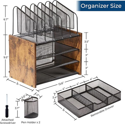 Y YOMA Mesh Desk Organizer - Image 3