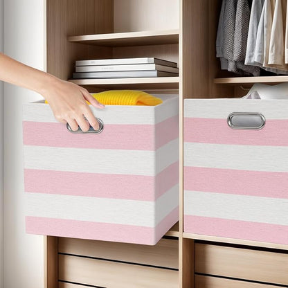 11x11 Cube Storage Bins, Collapsible Fabric Storage Cubes, Cubby Storage - Image 6