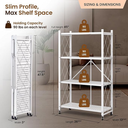 Our Modern Space 4-Tier Foldable Storage Shelf - Image 2