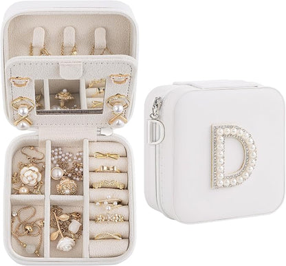 Birthday Gifts for Women: Initial Jewelry Box & Small Travel Jewelry Organizer by Unknown