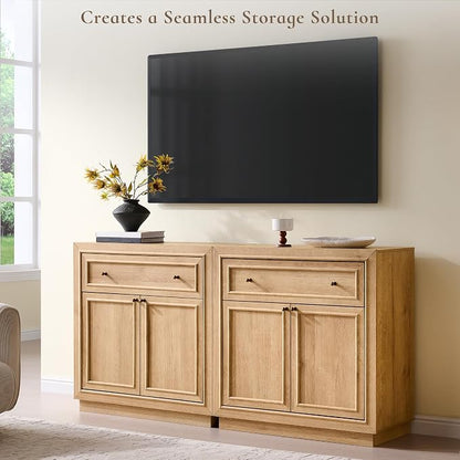 ACCOHOHO Modern Farmhouse Buffet Cabinet, Modular Storage Cabinet - Image 7