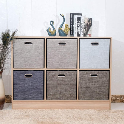 Posprica 3X Thicker Fabric Storage Cubes 13 inch Collapsible Storage Bins - Image 8